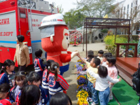 幼年消防クラブ入団式
